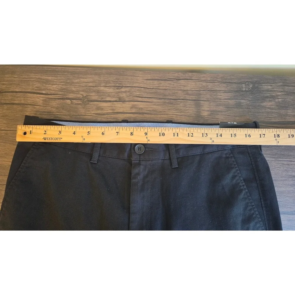 J Crew Mens Original Chino Athletic Slim Fit Pants Black 32X32 NWT